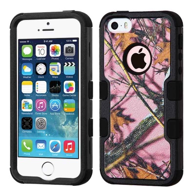 iPhone SE/5S/5 MyBat  Pink Oak-Hunting Camouflage Collection/Black TUFF Hybrid Protector Cover